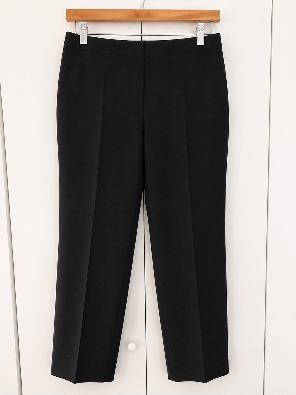 Talbots Chatham Boot Cut, Wrinkle Resistant, Black, Straight Leg, Dress Pants
